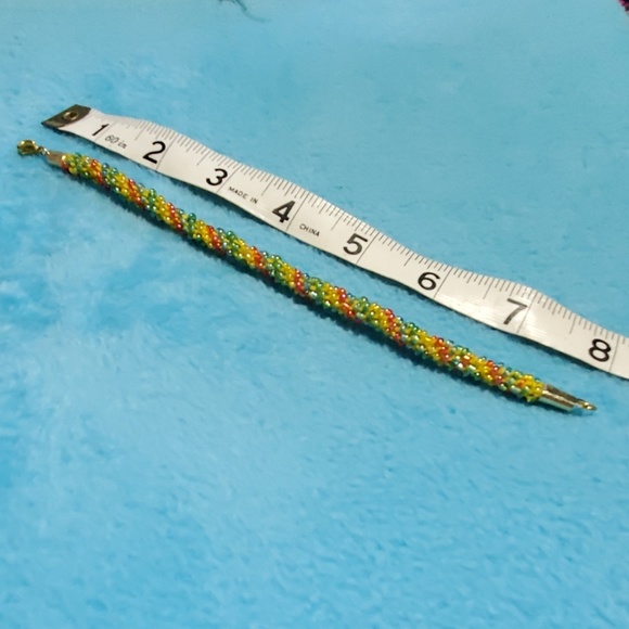 Japanese beaded kumihimo bracelet - Picture 2 of 2